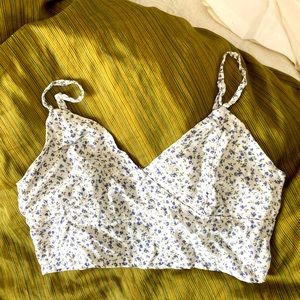 Garage floral crop top size small